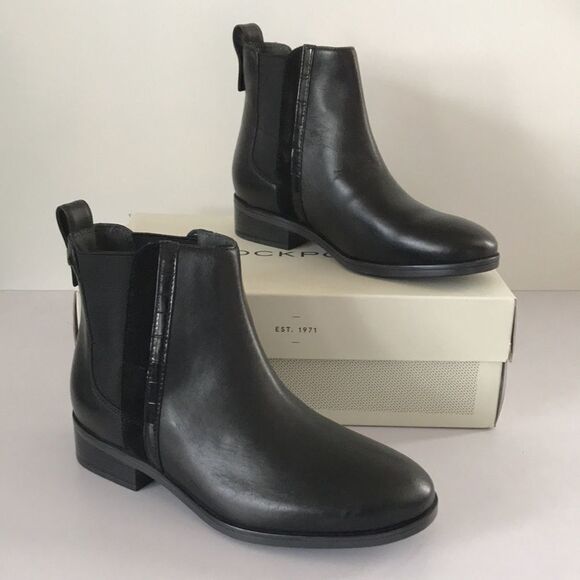 Rockport  Larkyn Chelsea Leather Ankle Boots - Picture 6 of 8